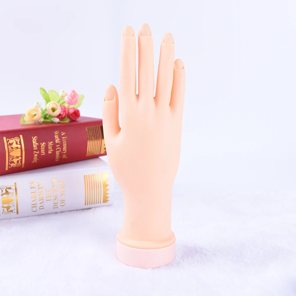Дизайн ногтей Гибкая тренировочная ручная модель маникюрный дисплей персональный силиконовый протез салонные инструменты для ногтей