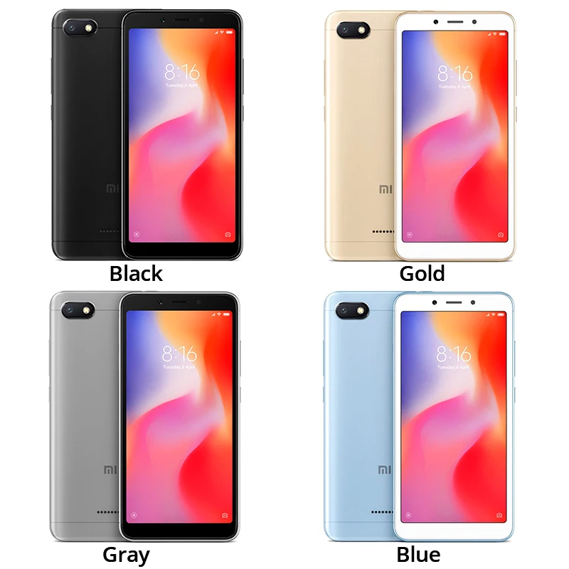 Глобальная версия Xiaomi Redmi 6A 6 A 2 Гб ОЗУ 32 ПЗУ смартфон 5 45 &quot18:9 полный экран Heilo A22