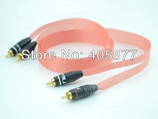 

1M Hifi audio Red Dawn Cable With Nakamichi RCA plug cable