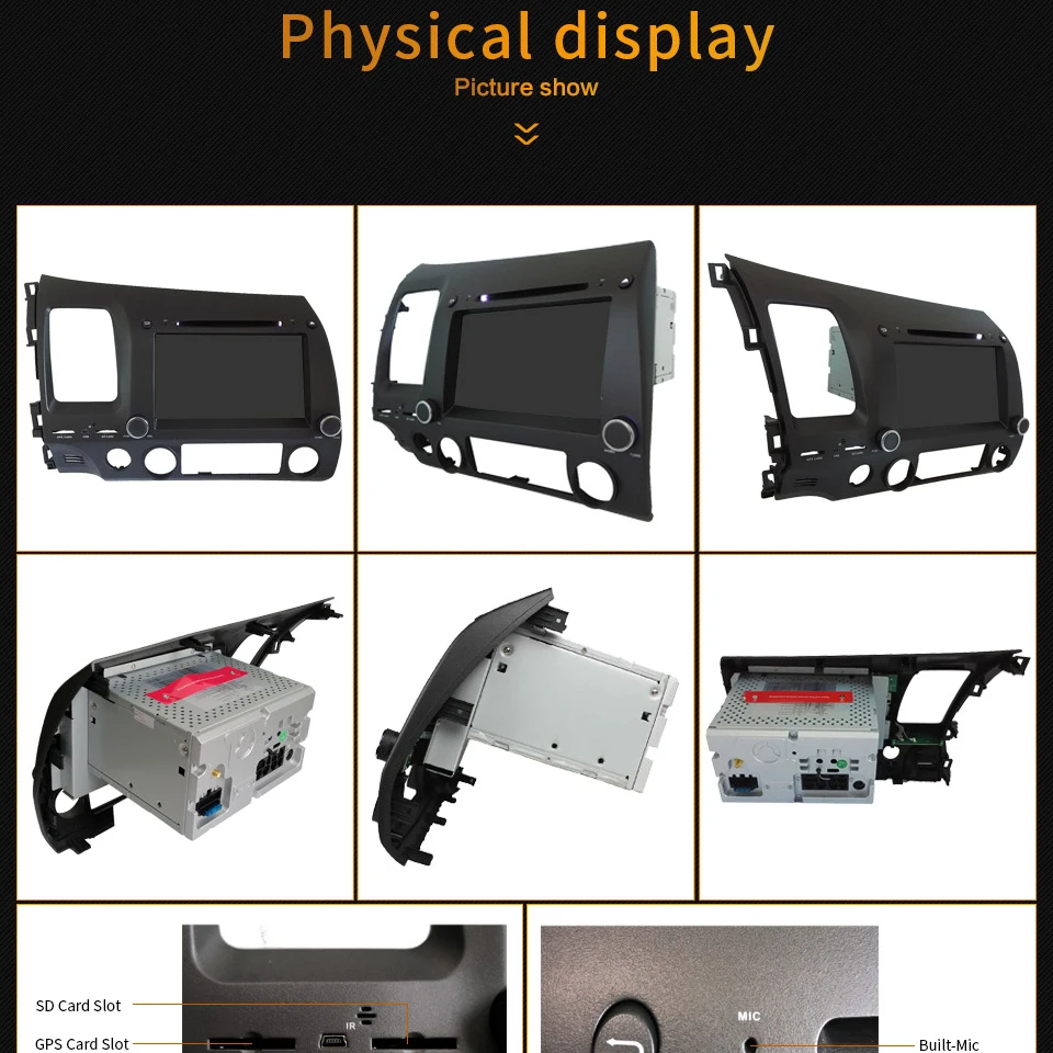 Perfect KLYDE 8" Android 8.0 4G WIFI Octa Core PX5 4GB RAM 32GB ROM Car DVD Player Radio Stereo GPS Navigation For Honda Civic 2006-2011 6