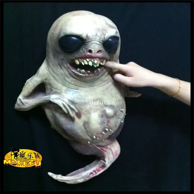 

2016 Creepy PU Beheaded ghost pull head up hanging ghost horrible hanging skull for halloween bar KTV decoration Zombie Heads