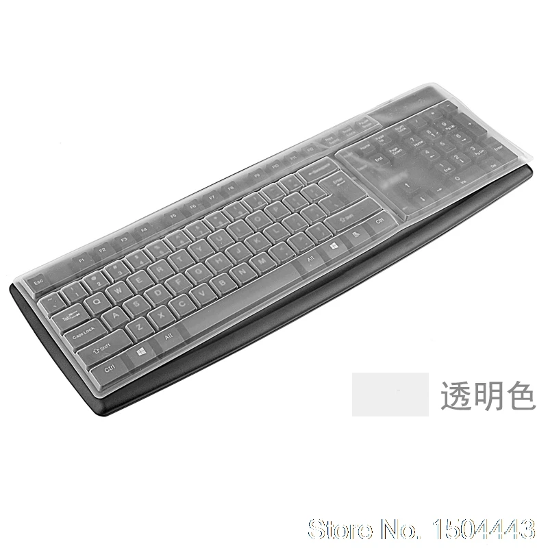 Для logitech MK275 G213 MK120 MK270 MK345 K120 MK520 RGB Настольный ПК Механическая игровая клавиатура кожаный силикон чехол для клавиатуры - Цвет: clear