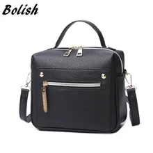 Bolish High Quality PU Leather Women handbag Small Women Messenger Bag Female Shoulder Bag Fashion Women Bags