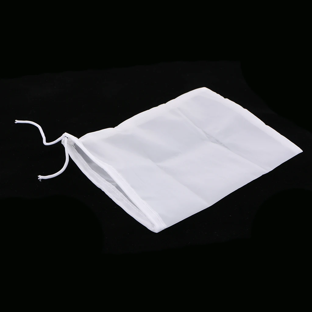 Milk Fine Nylon Strainer Bag Juices Tea Cheese Filter Mesh Cloth 15x20cm/5.90x7.87'' Kitchen Dinning Bar Supplies