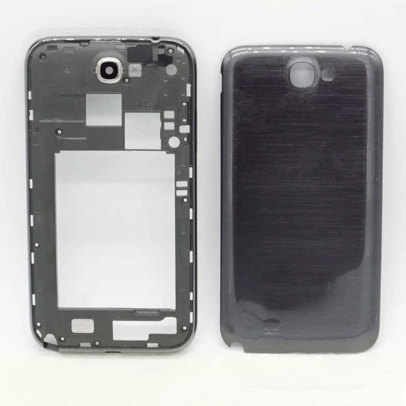 

Original Middle Plate Frame Bezel Battery Door Cover For Samsung Galaxy Note 2 E250K E250S Back Housing Case + Side Button Key