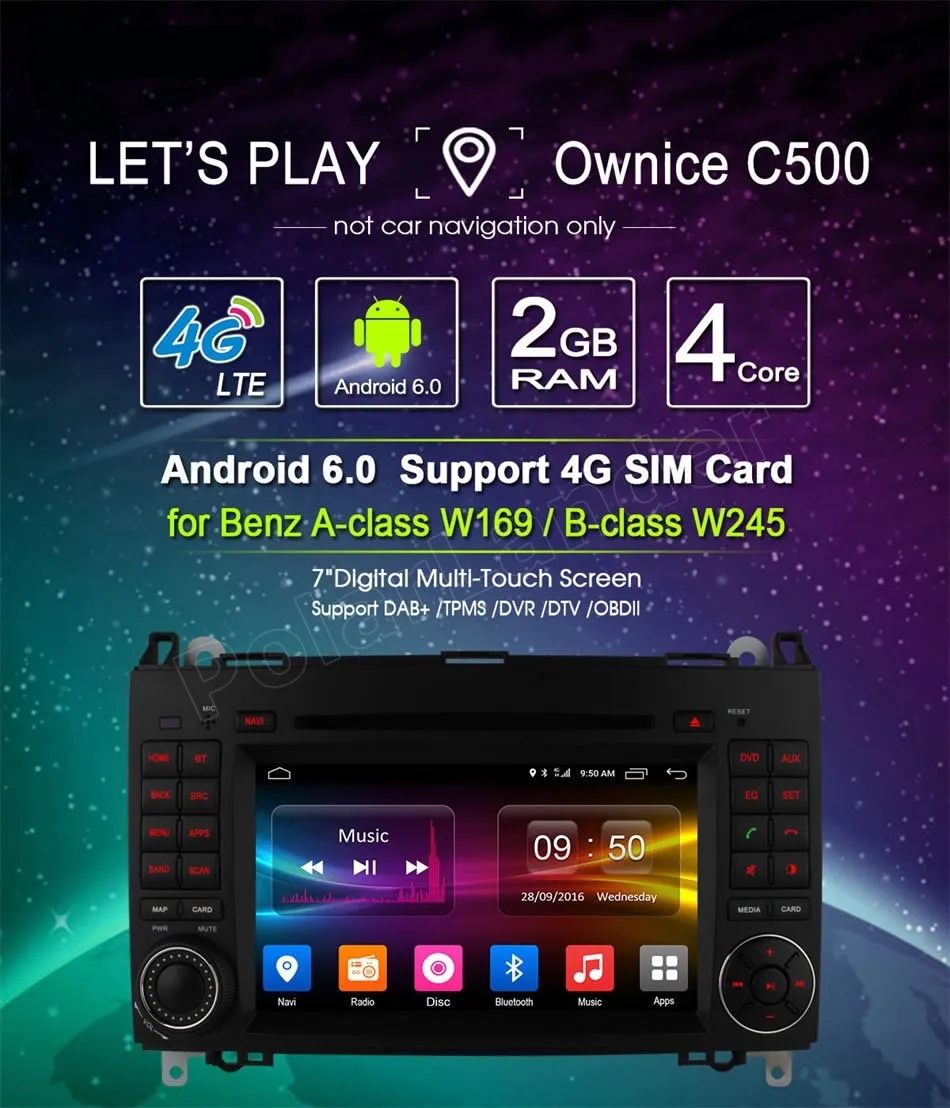 2 din 7 дюймов Автомобильный dvd-плеер gps навигация для BENZ A-class W169 Sprinter W209 Crafter Viano Vito LT3 W245 радио