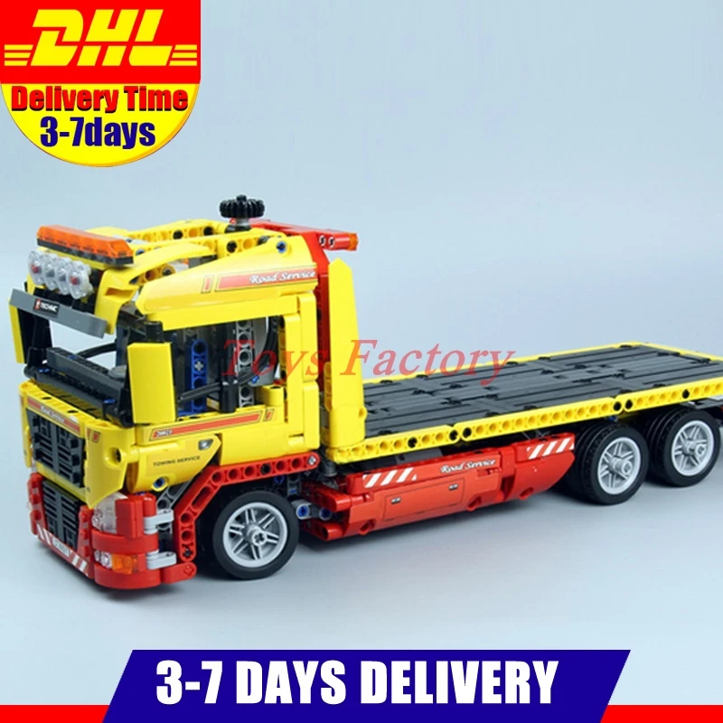 

IN STOCK Lepin 20021 1143 PCS Flatbed trailer Model Building blocks Bricks Compatible Toy Gift Educational Car 8109