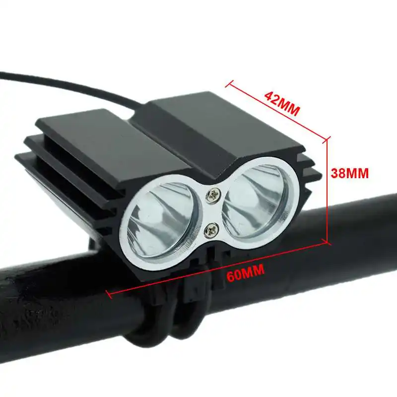 Best WasaFire 2* XM-L 7000Lm Waterproof Bicycle Light Led Headlight Lamp Flashlight With Rechargable Battery Charger bike front light 3 Best WasaFire 2* XM-L 7000Lm Waterproof Bicycle Light Led Headlight Lamp Flashlight With Rechargable Battery Charger bike front light 3