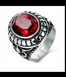 Мужское кольцо XIAGAO, синий и красный овальный камень, титановая нержавеющая сталь, мужское кольцо с крестом, Трендовое мужское ювелирное изделие, Аксессуары для мальчика