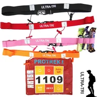 ULTRA-TRI Marathon Race Number Belt Triathlon Running Racing Elastic Waist Belly Band Outdoor Sports for Waist 75cm - 110cm 1