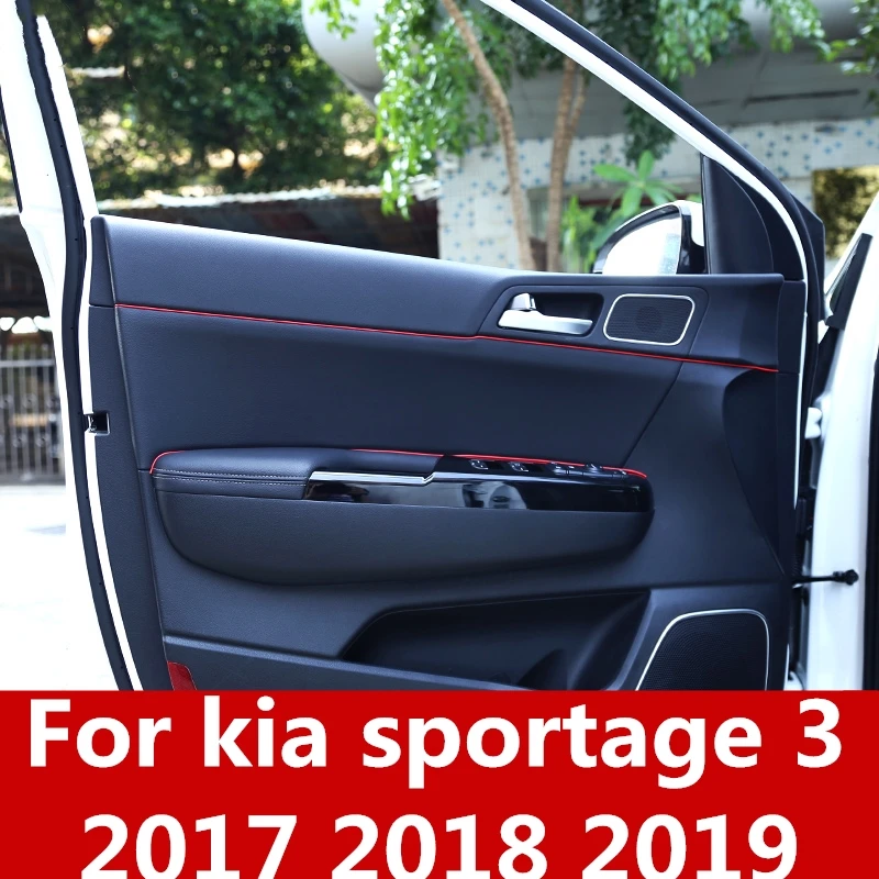 

Car Door trim line decoration strip interior central control instrument panel bright strip For kia sportage 3 2017 2018 2019