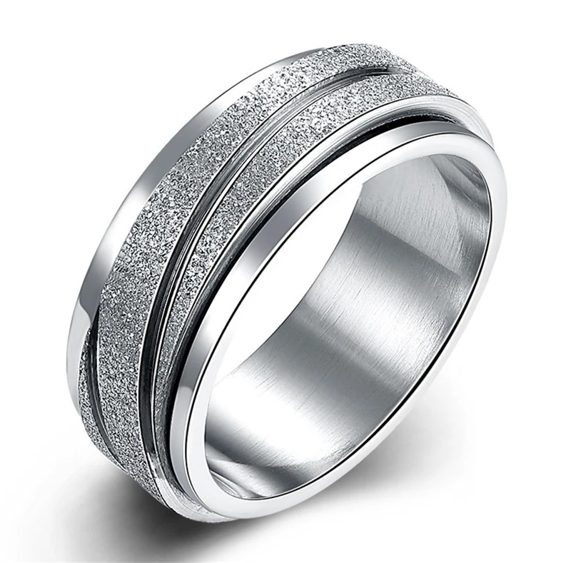 6MM Wide Simple Classic Rings Stainless Steel Rings For Men And Women High Quality Ring Jewelry