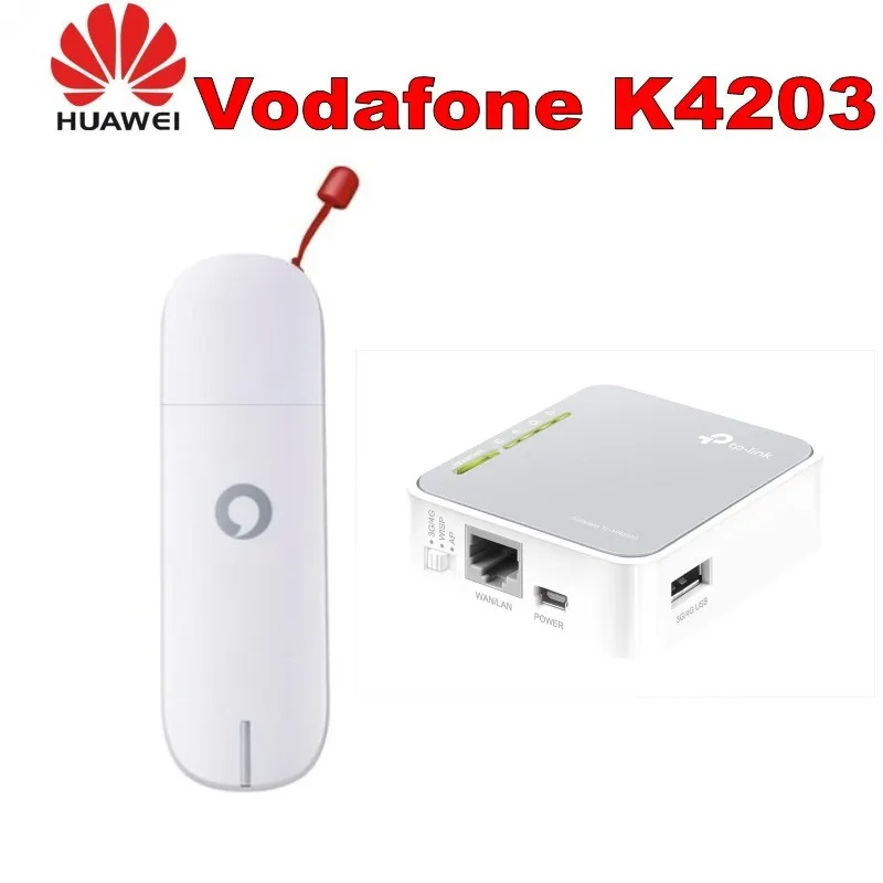 Vodafone 3G USB Huawei K4203 Мобильный широкополосный модем ключ + TP Link TL MR3020 150 Мбит/с 1 порт