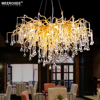 

New Arrival Modern Chandelier Lighting Luxurious Crystal light G9 Gold Color HangingLamp for Living room Dining room Foyer Hotel