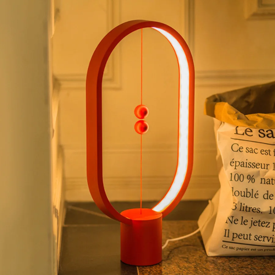 Creative Heng Balance Lamp LED Night Light USB Home Decoration Table Night Lamp Bedside Sleeping Light for Christmas Kids Baby