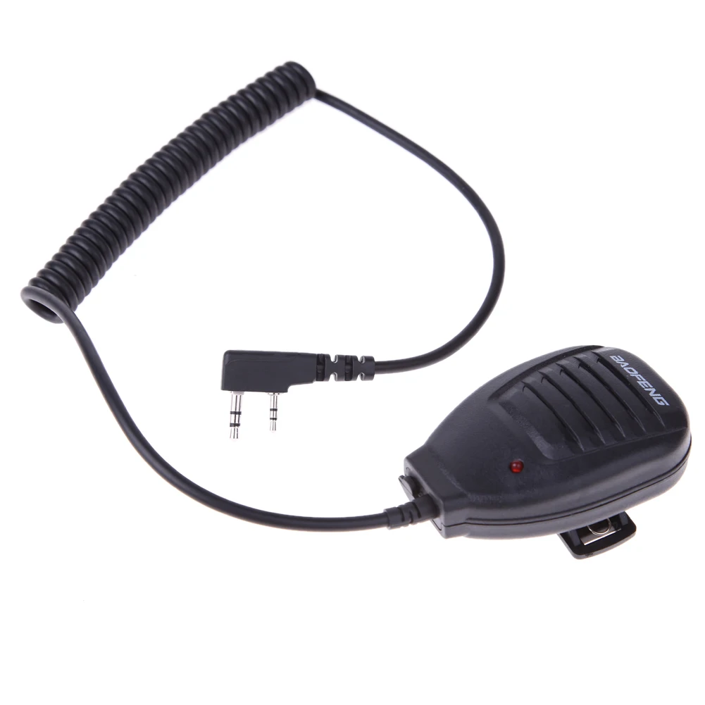 2Pcs PTT Speaker Microphone Walkie Talkie Handheld MIC Accessories WSX For Kenwood Baofeng BF-888S BF-UV5R Retevis RT5R H777 RT3