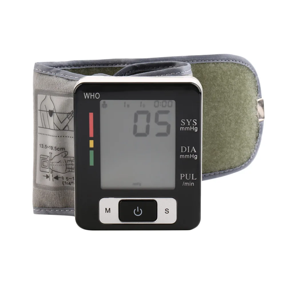 

Automatic LCD Digital Wrist Blood Pressure Monitor Heart Pulse Measure High Selling