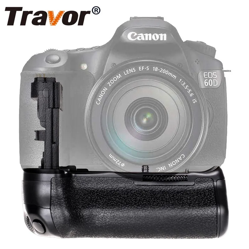 Travor Вертикальная Батарейная ручка держатель для Canon 60D 60Da DSLR камера Замена BG-E9 работать с LP-E6 батареей