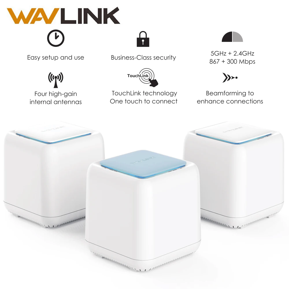 HALO Base Wireless Smart Wifi Router AC1200 Dual band 2.4/5Ghz Whole