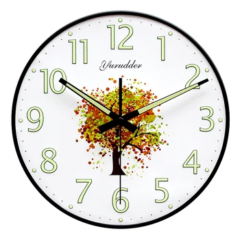 

New Arrival Modern Fashion MDF Wall Clock LUMINOVA Wood Decorative DIY No Frame 28cm Wall clock