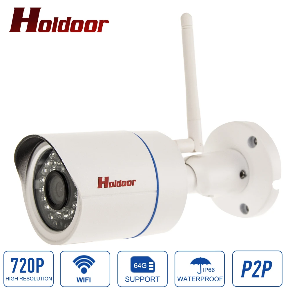 720p Wifi Camera HD Support Micro SD Card Waterproof IP66 P2P Onvif 2.0.4 CCTV Security Wireless Night Vision Cam for Home escam qf100 p2p ip camera 720p hd wifi wireless baby monitor pan tilt security camera onvif night vision support micro sd card