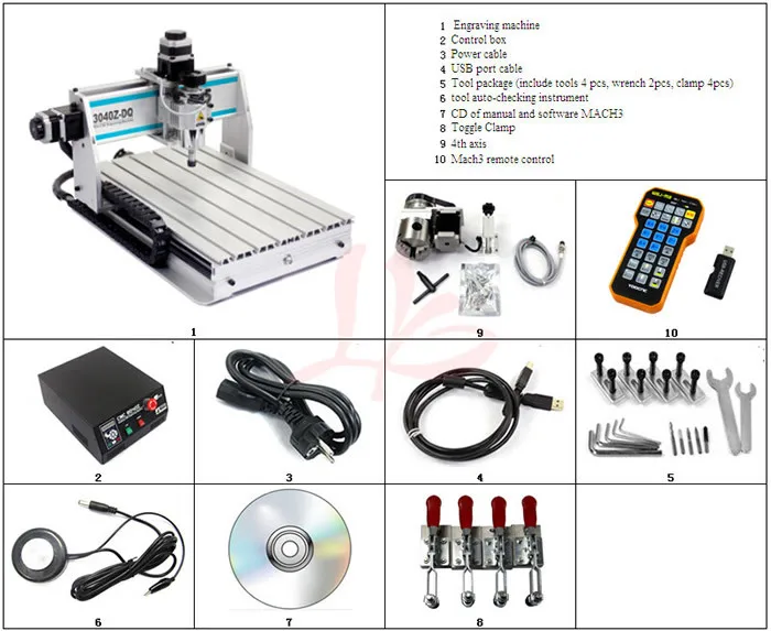 CNC 3040 ZQ-USB kit (15)