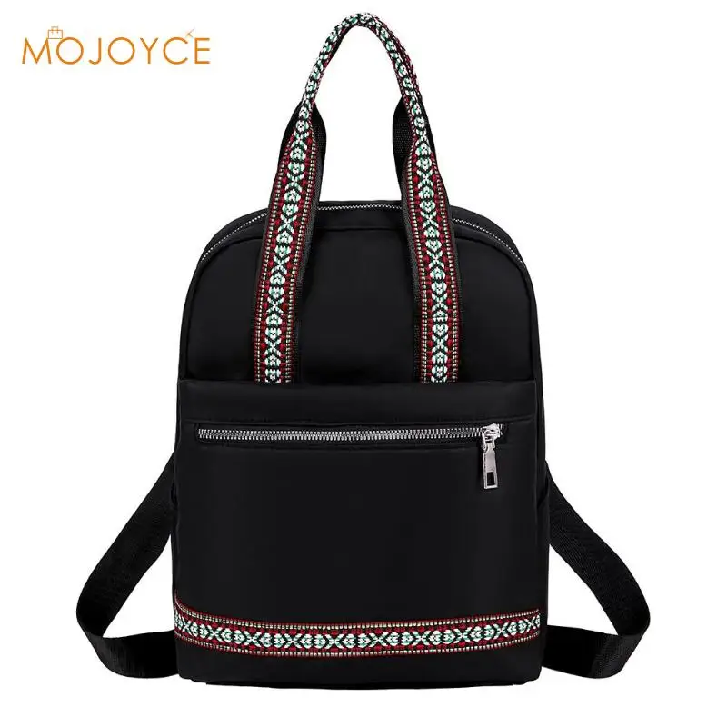 

Fashion Ethnic Zip Handbag Women Large Capacity Backpack Nylon Rucksack Backpacks Travel bag Teenage Girls Schoolbag