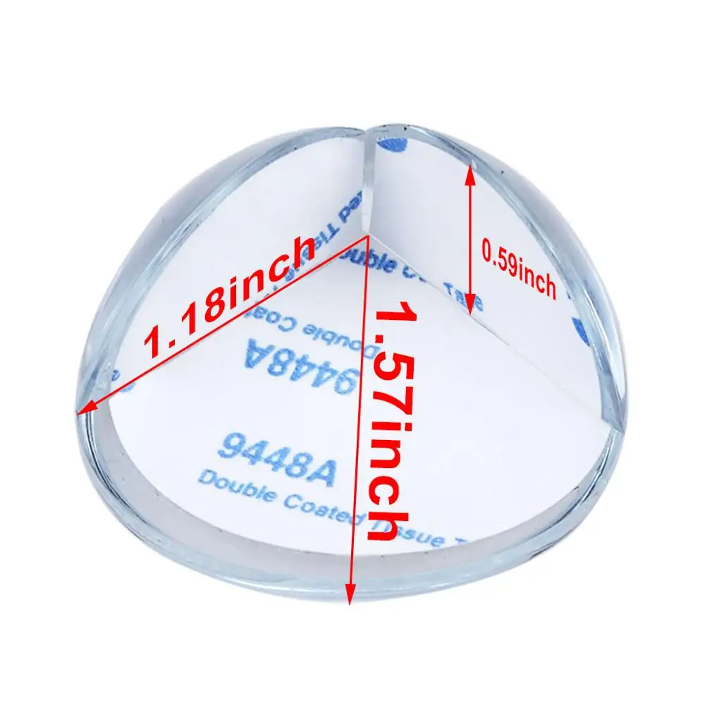 Ball-shaped Corner Guards Baby Safety Sharp Table Furniture Corner Protectors with Extra  Adhesive Tape for Backup Use (6)