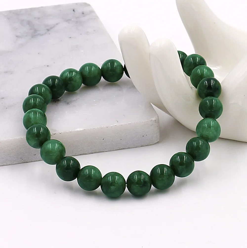 Женский браслет ручной работы украшенный бусинами из ниток 6/8/10 мм|bracelets for|bead