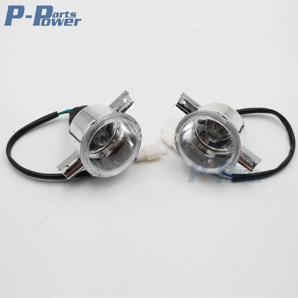 

Pair Front Small Round Head Light Headlight for 50cc 70cc 90cc 110cc Utility style small Size ATV new