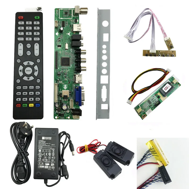 

v56 LCD TV Controller Driver Board full kit DIY monitor for M185XW01 V0 18.5inch panel