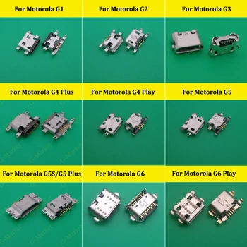 

100PCS Micro USB Connector Socket Charging Port For Motorola Moto G1 XT1028 G2 G+1 XT1063 G3 XT1031 G4 Play G5 s G5Plus G6