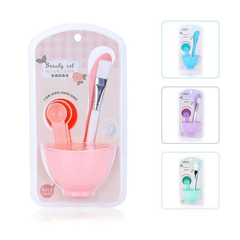 

ELECOOL 6Pcs/set Makeup Beauty DIY Facial Face Mask Bowl Cosmetic Makeup Brush Spoon Stick Tool Kit Home Beauty Cosmetic Tool