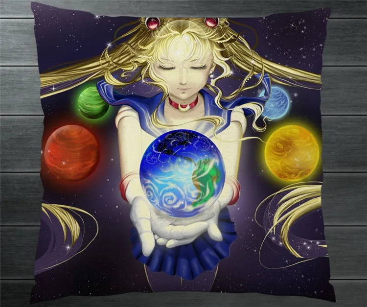 

Sailor Moon Dark Kindom Tsukino Usagi Meiou Setsuna Fanart Two Side Pillowcase Pillow Case Cover Cosplay Gift BED/SOFA/CAR Decor