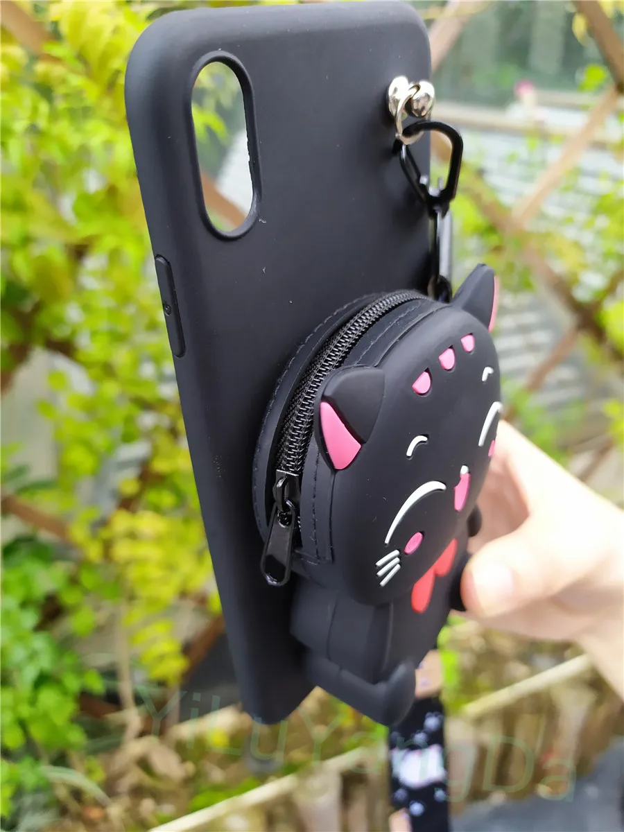 Милый мультяшный Ститч Kity Minnie кошелек на молнии чехол для телефона iPhone 5 5S SE 6 6s 7 8 Plus X XR XS 11 Pro Max силиконовый чехол для сумки