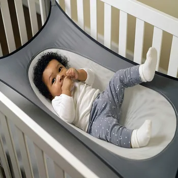 

Infant swings hammock baby crib for sleeping bed baby detachable protable folding crib elastic mesh with 4 sturdy safety buckles