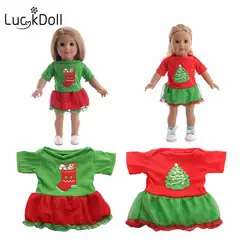 Lucky doll Рождественский подарок кукольные аксессуары платье принцессы 18 дюймов американская кукла аксессуары для выбора