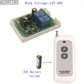 

Sleeplion Access Door Gate Control System ON OFF 12V 24V 36V 48V 2CH Wireless RF Remote Control Switch Transmitter+ Receiver