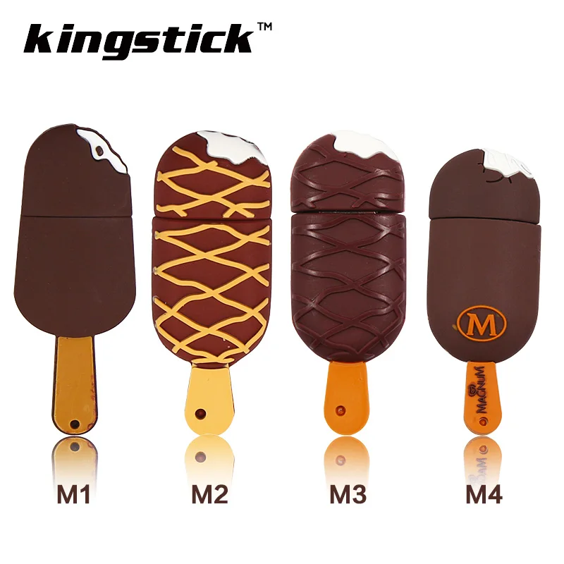 

Kingstick cute ice cream model Flash Memory USB stick 8GB 16GB 32GB 64GB 128GB Pendrive 4GB Pen Drive USB Flash Drive U disk