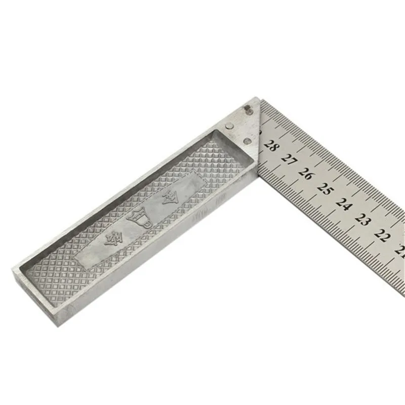 KiCute 30 см/1" Mitre квадраты Металл Сталь инженеры попробуйте квадратный набор измерительный инструмент правый угол 90 градусов угол линейки метрический