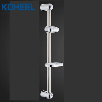 

1 Set Stainless Steel Shower Rod With Soap Dish Lifter Pipe ABS Lifting Frame Adjustable Head Holder K9