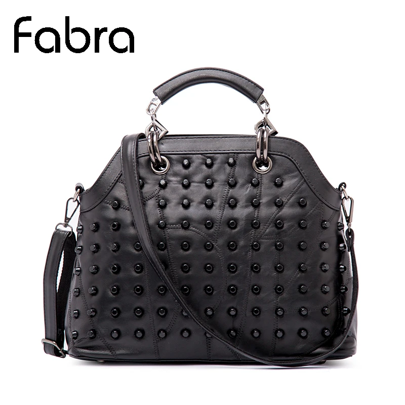 

New Women HandBag Fashion Sheepskin Leather Shell Bag Ladies Messenger Rivet Shoulder Bags High Quality Females Crossbody Bags