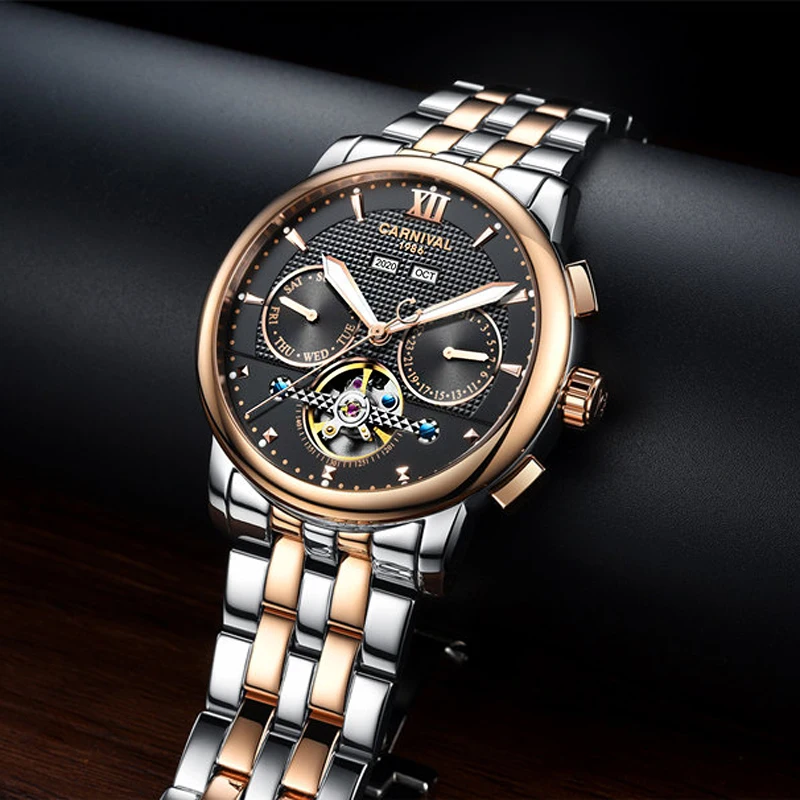 

New Watches Men Tourbillon Mechanical Top Brand Military male Watches Men Sports army Automatic Watch Waterproof Relogio 2019