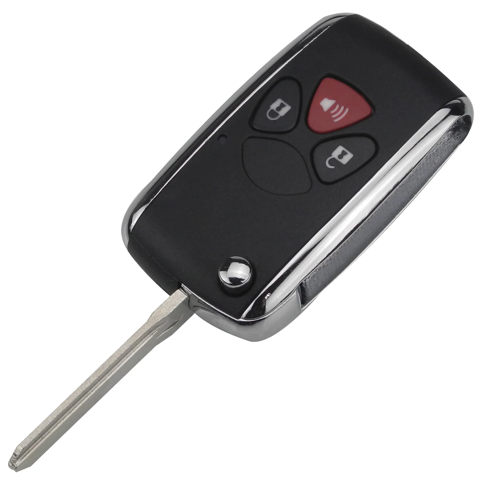 Jingyuqin дистанционный чехол для ключа автомобиля для Toyota Camry Fortuner RAV4 Corolla PRADO YARIS 3 кнопки складной откидной чехол для ключей FOB