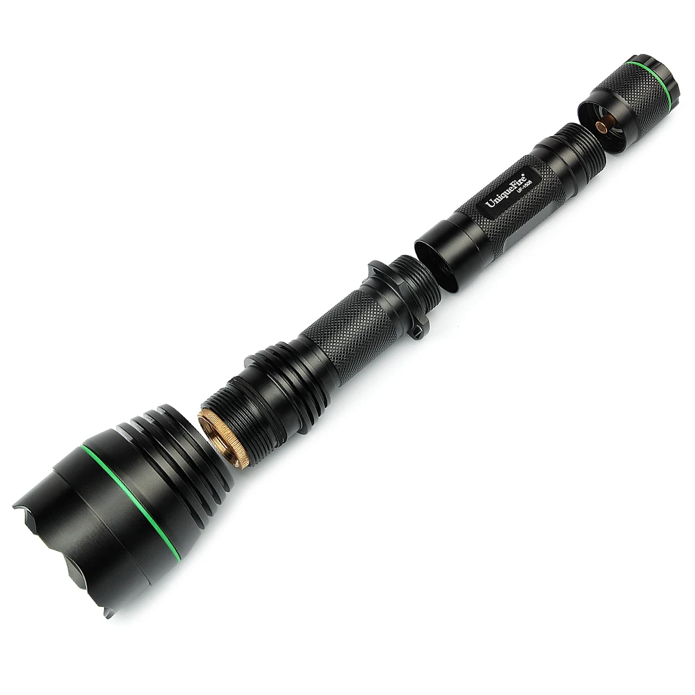 UniqueFire T75 1508 XRE светильник вспышка красный 3 режима Дальний свет Точечный