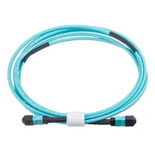 Free Shipping 12 Fiber MPO Patch Cord LSZH OM4 850nm 15m MPO(Male) Fiber Optical Patch Cable Fiber Optic Patch Cord