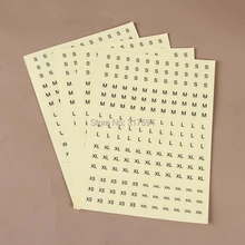 Размер этикетки одежда моющиеся этикетки(XS S M L XL XXL) размер одежды бирки Упаковка размер наклейки-Ростомеры