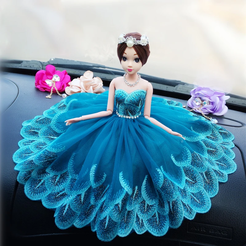 Кукла+ платье+ головной убор, 12 совместный подвижный кукла синий халат с павлином/для стайлинга автомобилей предметы интерьера украшения игрушки
