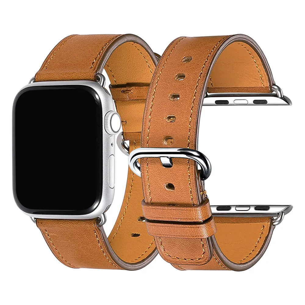 Ремешок для Apple Watch 38 мм 40 42 44 ремешки часов из телячьей кожи Series 4/3/2/1|strap for apple