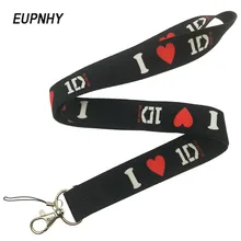 EUPNHY I Love One Direction Черный чехол для телефона ремешок на шею ремешки для брелка ID держатель значка офисные и школьные принадлежности